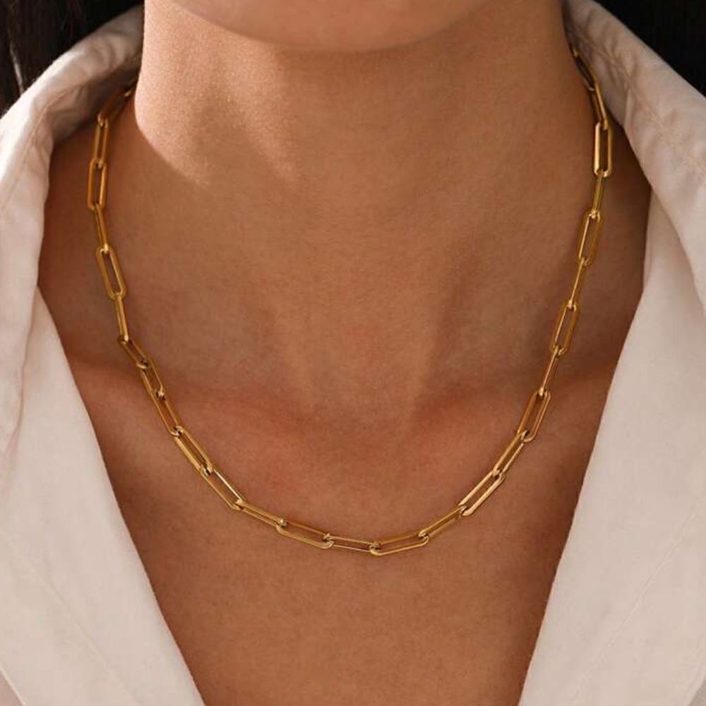 Trendy style chain necklace A1052